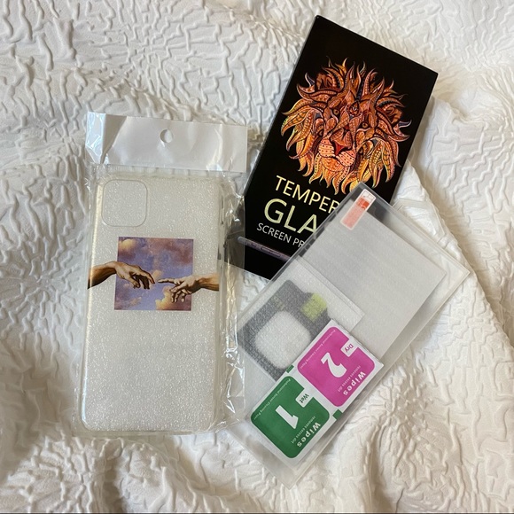 (SOLD) iPhone 11 Case + Protectors 💜 - Picture 2 of 2